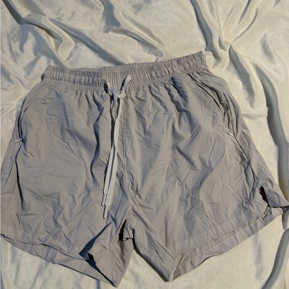 Men's White Athletic Shorts